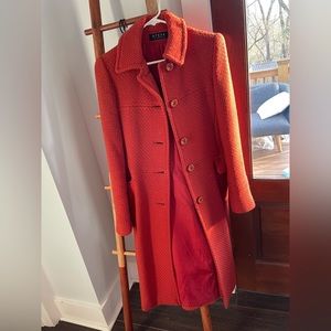 Rust orange wool coat